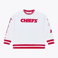 Sweat-shirt polaire arctique Mitchell & Ness blanc Kansas City Chiefs pour homme