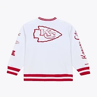 Sweat-shirt polaire arctique Mitchell & Ness blanc Kansas City Chiefs pour homme