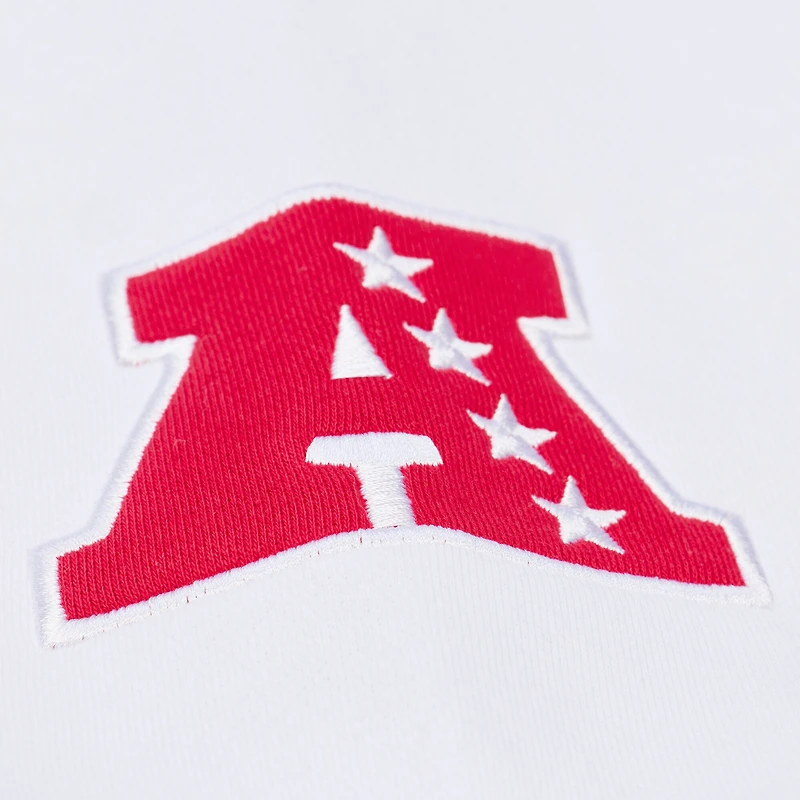 Men's Mitchell & Ness White Kansas City Chiefs Arctic Fleece Sweatshirt