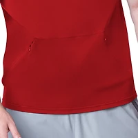Sweat à capuche sans manches MSX by Michael Strahan rouge Kansas City Chiefs Action pour homme