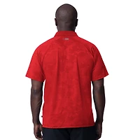 Polo raglan rouge MSX by Michael Strahan pour homme des Kansas City Chiefs