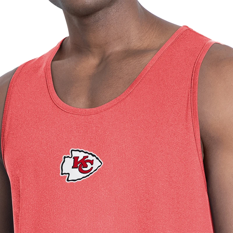 Débardeur à col rond rouge Kansas City Chiefs Energy de la marque MSX par Michael Strahan pour homme