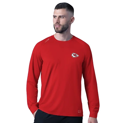 Men's MSX by Michael Strahan Red Kansas City Chiefs Forward Long-Sleeve T-Shirt
