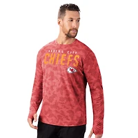 Men's MSX by Michael Strahan Red Kansas City Chiefs Performance Camo Long Sleeve T-Shirt