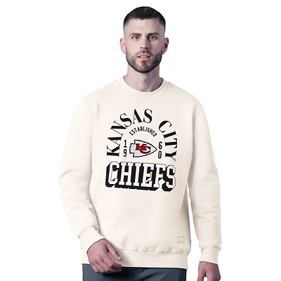 Sweat-shirt blanc MSX by Michael Strahan pour homme, motif tri-mélange des Kansas City Chiefs