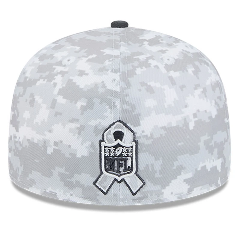 Casquette ajustée 59FIFTY New Era Arctic Camo/Graphite Kansas City Chiefs 2024 Salute To Service pour homme