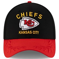 Men's New Era Black/Red Kansas City Chiefs 2025 NFL Draft 39THIRTY Flex Hat