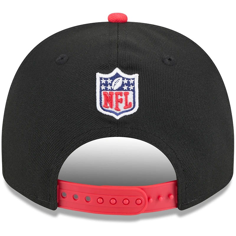 Men's New Era Black/Red Kansas City Chiefs 2025 NFL Draft 9FIFTY A-Frame Snapback Hat
