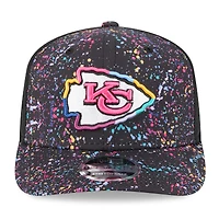 Men's New Era Black Kansas City Chiefs 2025 NFL Crucial Catch 9SEVENTY Adjustable Hat