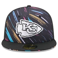 Men's New Era Black Kansas City Chiefs 2026 NFL Crucial Catch 59FIFTY Fitted Hat