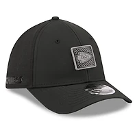 Casquette New Era noire pour homme Kansas City Chiefs, camp d'entraînement NFL 2026, modèle 39THIRTY Flex