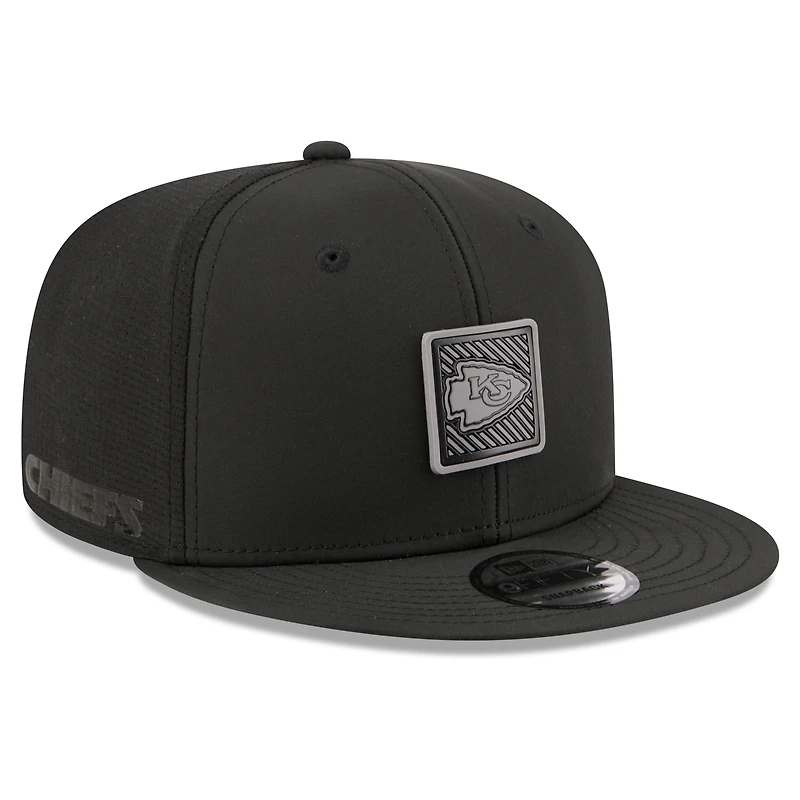 Casquette ajustable New Era noire Kansas City Chiefs 2026 NFL Training Camp 9FIFTY pour homme