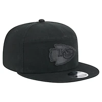 Casquette à visière rabattable 9FIFTY Adventure en toile noire Kansas City Chiefs New Era pour homme