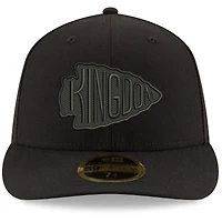 Casquette ajustée 59FIFTY II New Era Kansas City Chiefs pour homme, noir sur