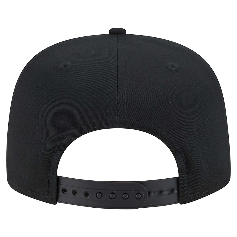Casquette de golf à visière snapback Kansas City Chiefs B-Dub noire New Era pour homme