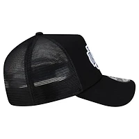 Men's New Era Black Kansas City Chiefs City Script 9FORTY A-Frame Adjustable Hat