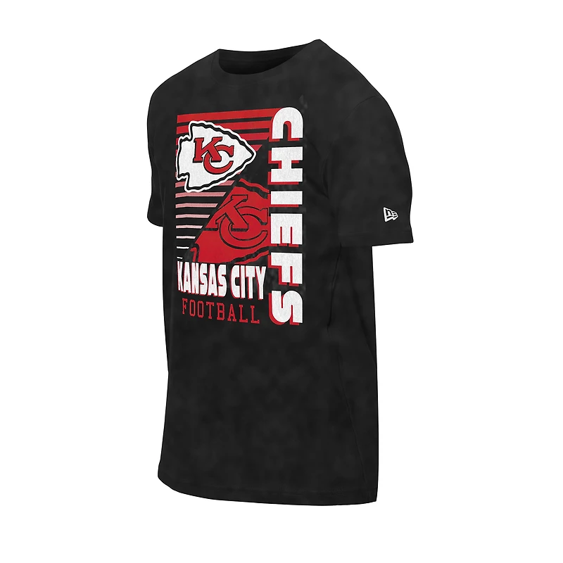 Men's New Era Black Kansas City Chiefs Enzyme Washed Oversized T-Shirt