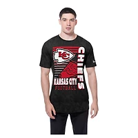Men's New Era Black Kansas City Chiefs Enzyme Washed Oversized T-Shirt