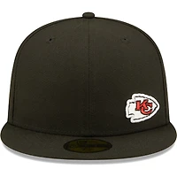 Men's New Era Black Kansas City Chiefs  Flawless 59FIFTY Fitted Hat