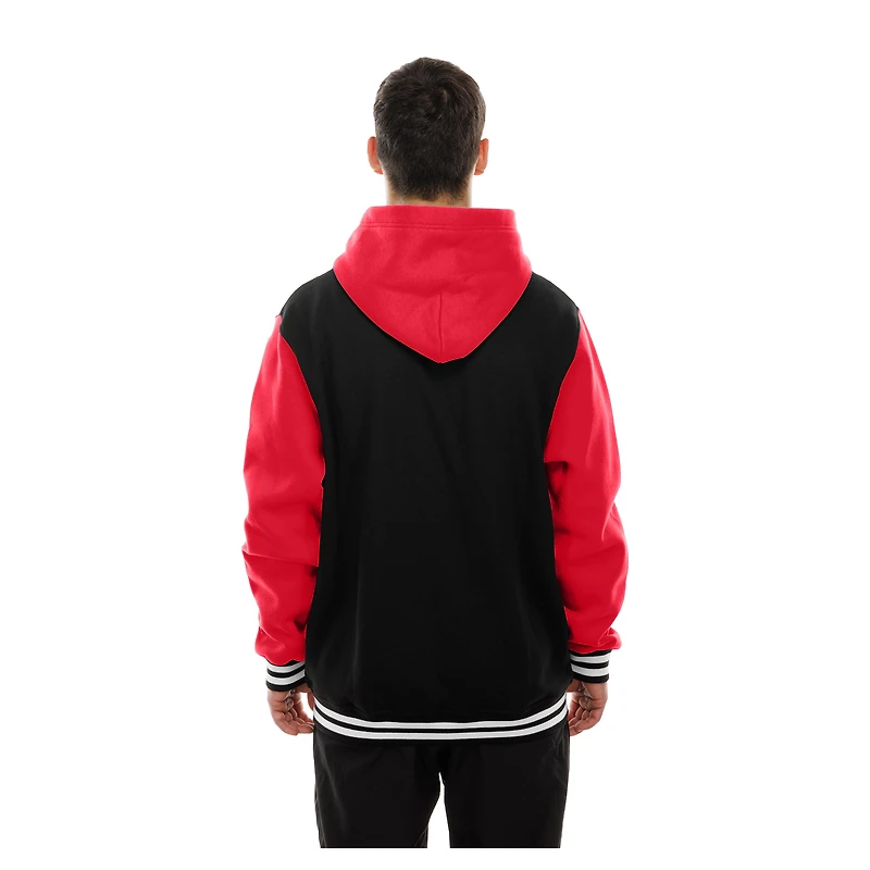 Men's New Era Black Kansas City Chiefs Full-Snap Fleece Hoodie Jacket