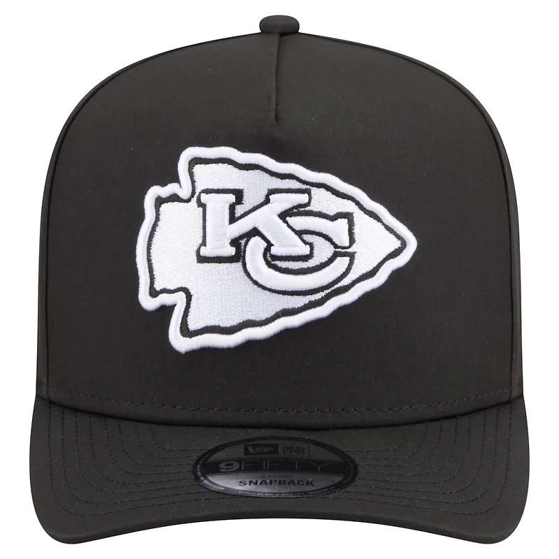 Casquette ajustable New Era 9FIFTY noire Kansas City Chiefs Gore-Tex A-Frame pour homme