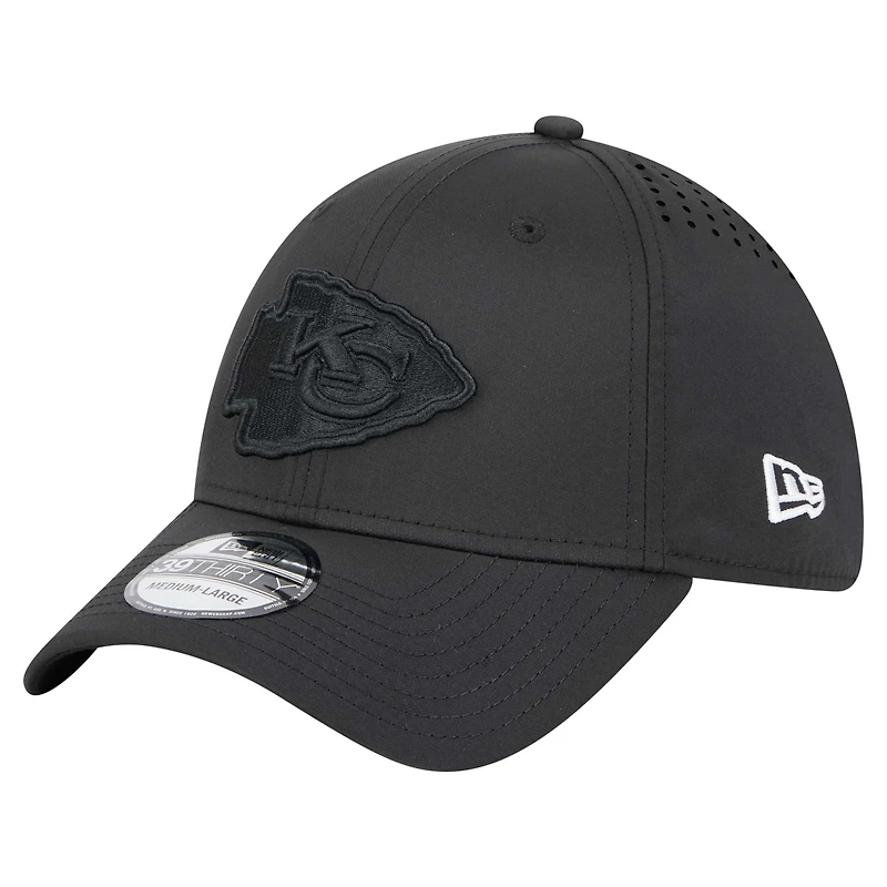 Casquette Hydro 39THIRTY Flex noire New Era pour homme des Chiefs de Kansas City