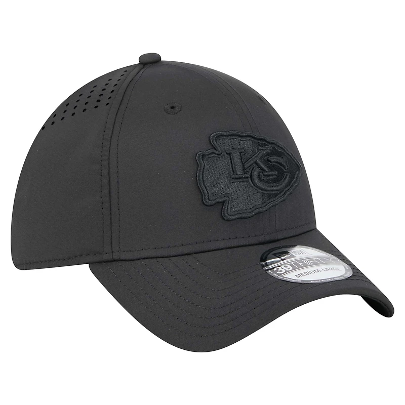 Casquette Hydro 39THIRTY Flex noire New Era pour homme des Chiefs de Kansas City