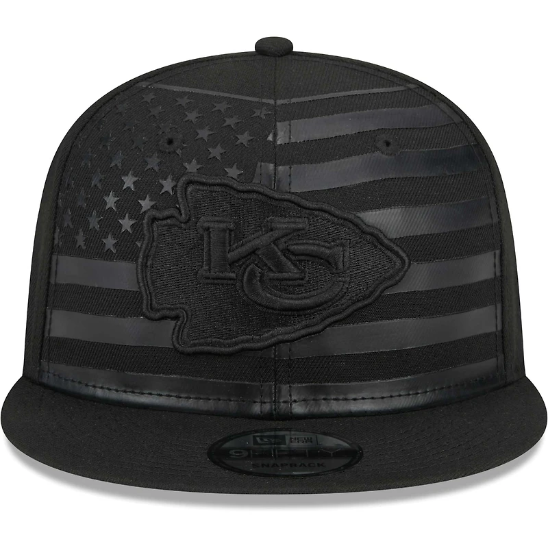 Men's New Era Black Kansas City Chiefs Independent 9FIFTY Snapback Hat
