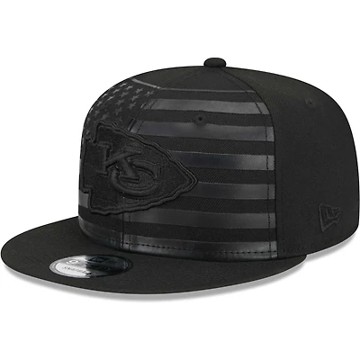 Casquette Snapback 9FIFTY Independent des Kansas City Chiefs New Era pour homme, noire