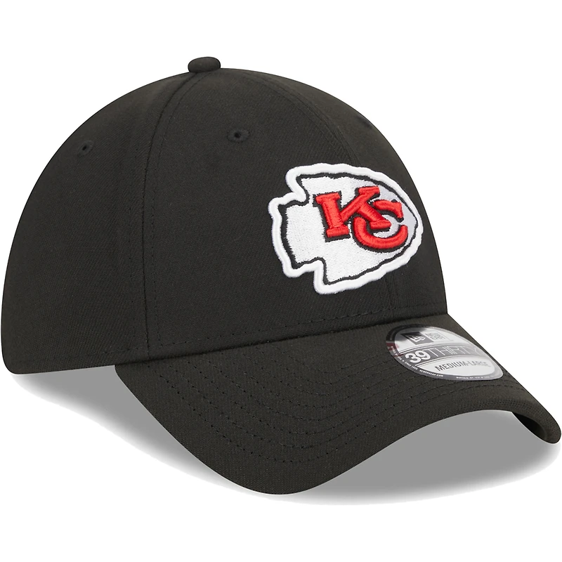 Casquette Flex 39THIRTY Main des Chiefs de Kansas City New Era pour homme, noire