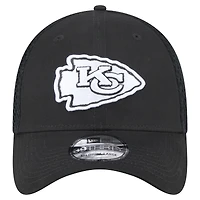 Casquette Main Neo 39THIRTY Flex noire New Era Kansas City Chiefs pour homme
