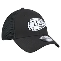Casquette Main Neo 39THIRTY Flex noire New Era Kansas City Chiefs pour homme