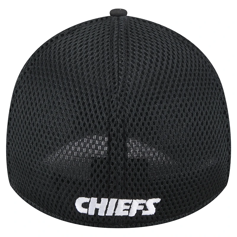 Casquette Main Neo 39THIRTY Flex noire New Era Kansas City Chiefs pour homme