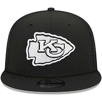 Casquette Snapback 9FIFTY Main Trucker Main Trucker des Chiefs de Kansas City New Era noire pour homme