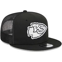 Casquette Snapback 9FIFTY Main Trucker Main Trucker des Chiefs de Kansas City New Era noire pour homme