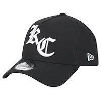 Men's New Era Black Kansas City Chiefs Mystic 9FORTY A-Frame Adjustable Hat