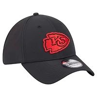 Casquette New Era noire Kansas City Chiefs Night 39THIRTY Flex pour homme