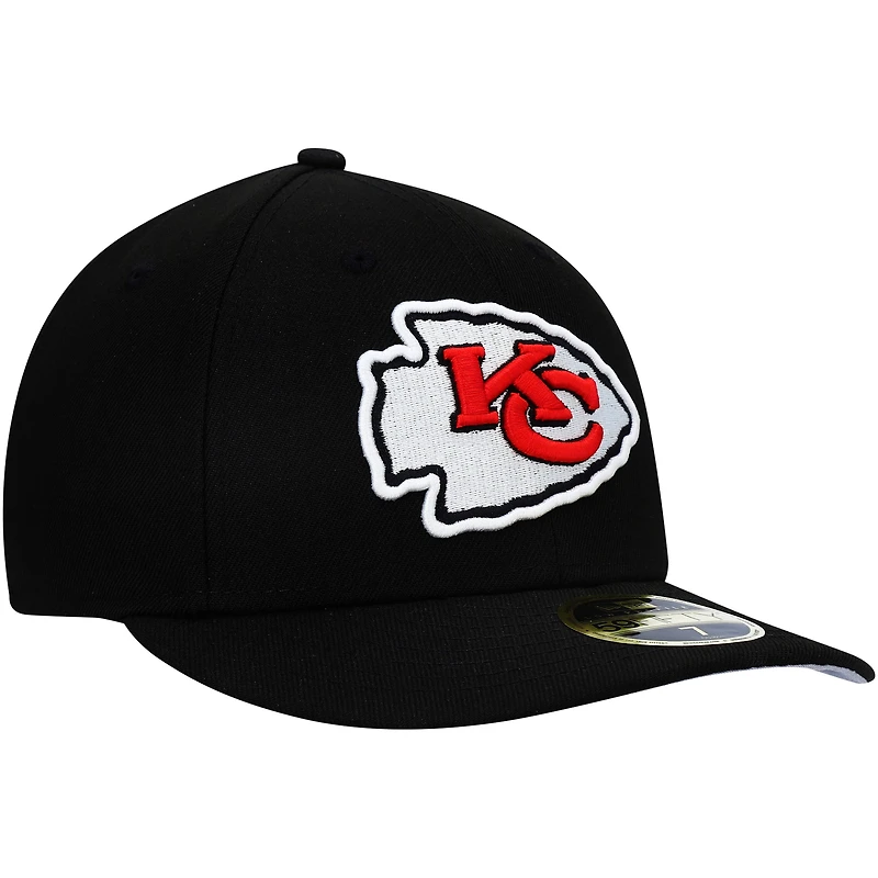 Men's New Era Black Kansas City Chiefs Omaha Low Profile 59FIFTY Fitted Hat