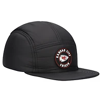 Casquette ajustable matelassée noire New Era Kansas City Chiefs pour homme