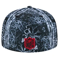 Casquette ajustée Shibori 59FIFTY des Kansas City Chiefs New Era noire pour hommes