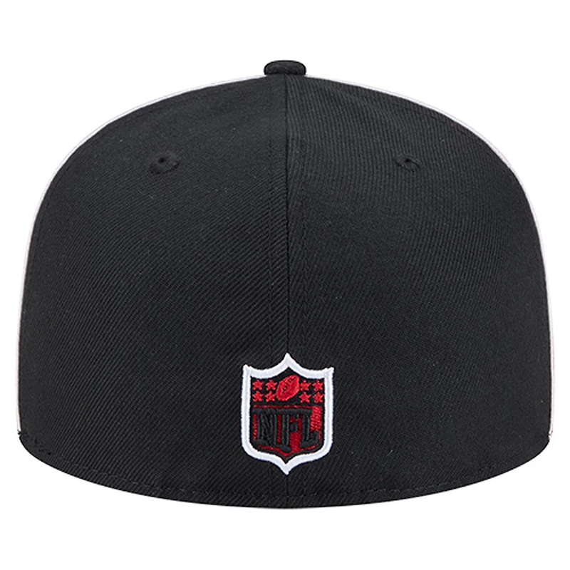 Men's New Era Black Kansas City Chiefs Soutache 59FIFTY Fitted Hat