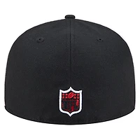 Men's New Era Black Kansas City Chiefs Soutache 59FIFTY Fitted Hat