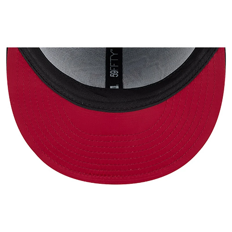 Men's New Era Black Kansas City Chiefs Soutache 59FIFTY Fitted Hat