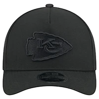 Casquette ajustable 9FORTY M-Crown A-Frame noire New Era pour homme, collection Team Chiefs des Kansas City