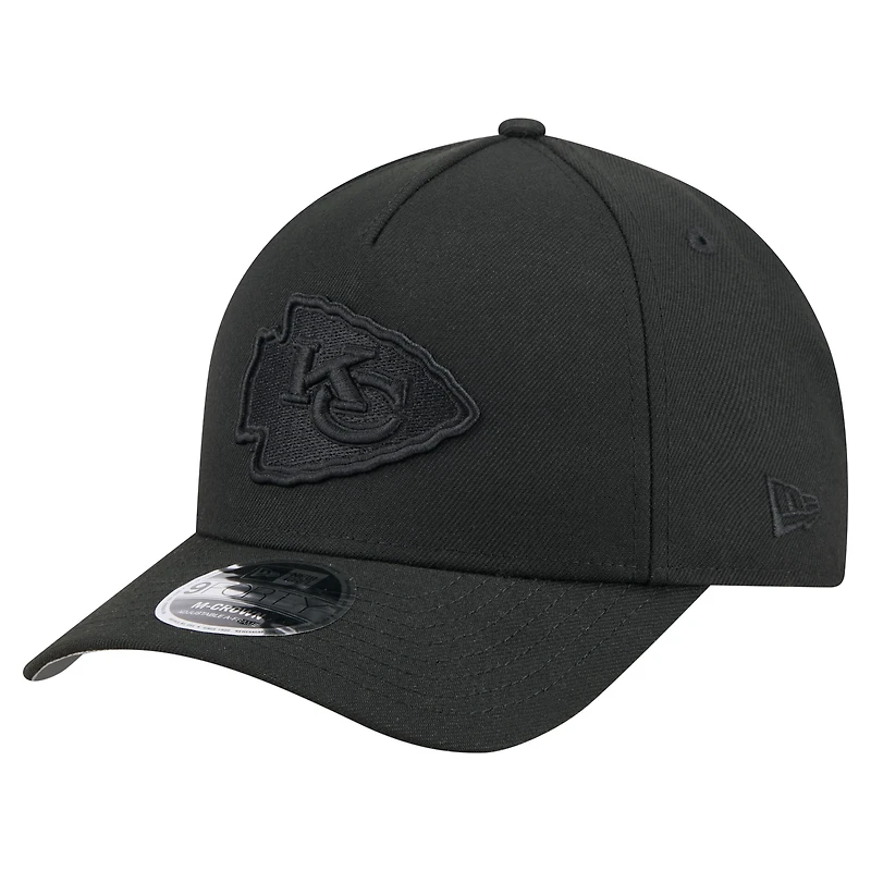 Casquette ajustable 9FORTY M-Crown A-Frame noire New Era pour homme, collection Team Chiefs des Kansas City