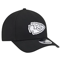 Casquette ajustable 9FORTY M-Crown A-Frame noire New Era pour homme, collection Team Chiefs des Kansas City