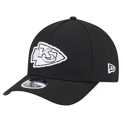 Casquette ajustable 9FORTY M-Crown A-Frame noire New Era pour homme, collection Team Chiefs des Kansas City