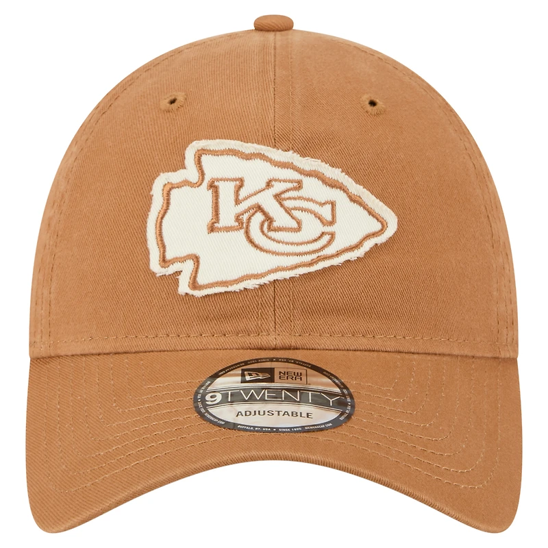 Casquette ajustable 9TWENTY marron New Era pour homme, Kansas City Chiefs
