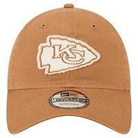 Casquette ajustable 9TWENTY marron New Era pour homme, Kansas City Chiefs