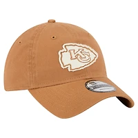 Casquette ajustable 9TWENTY marron New Era pour homme, Kansas City Chiefs